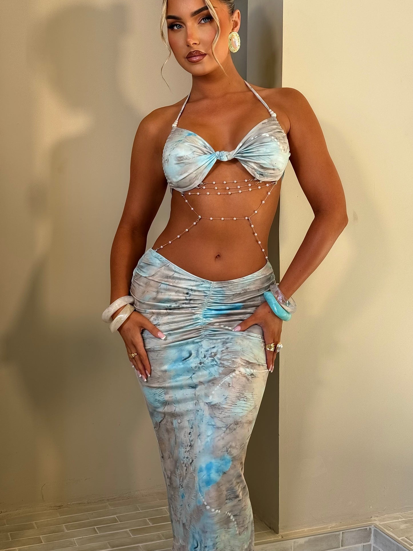 The ‘Crystal’ Cut Out Maxi Dress
