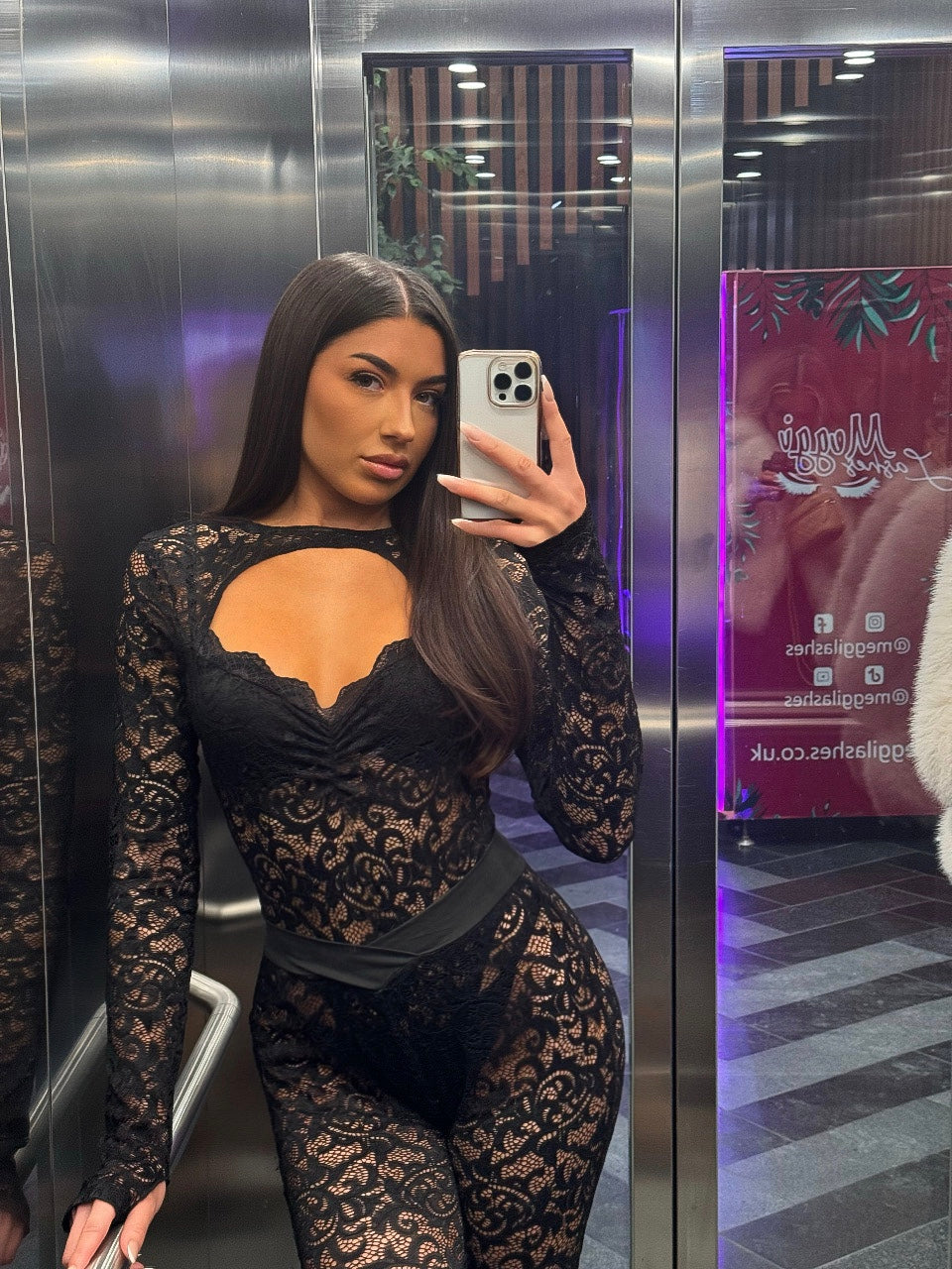 The ‘Missaya’ Black Lace Two Piece Set
