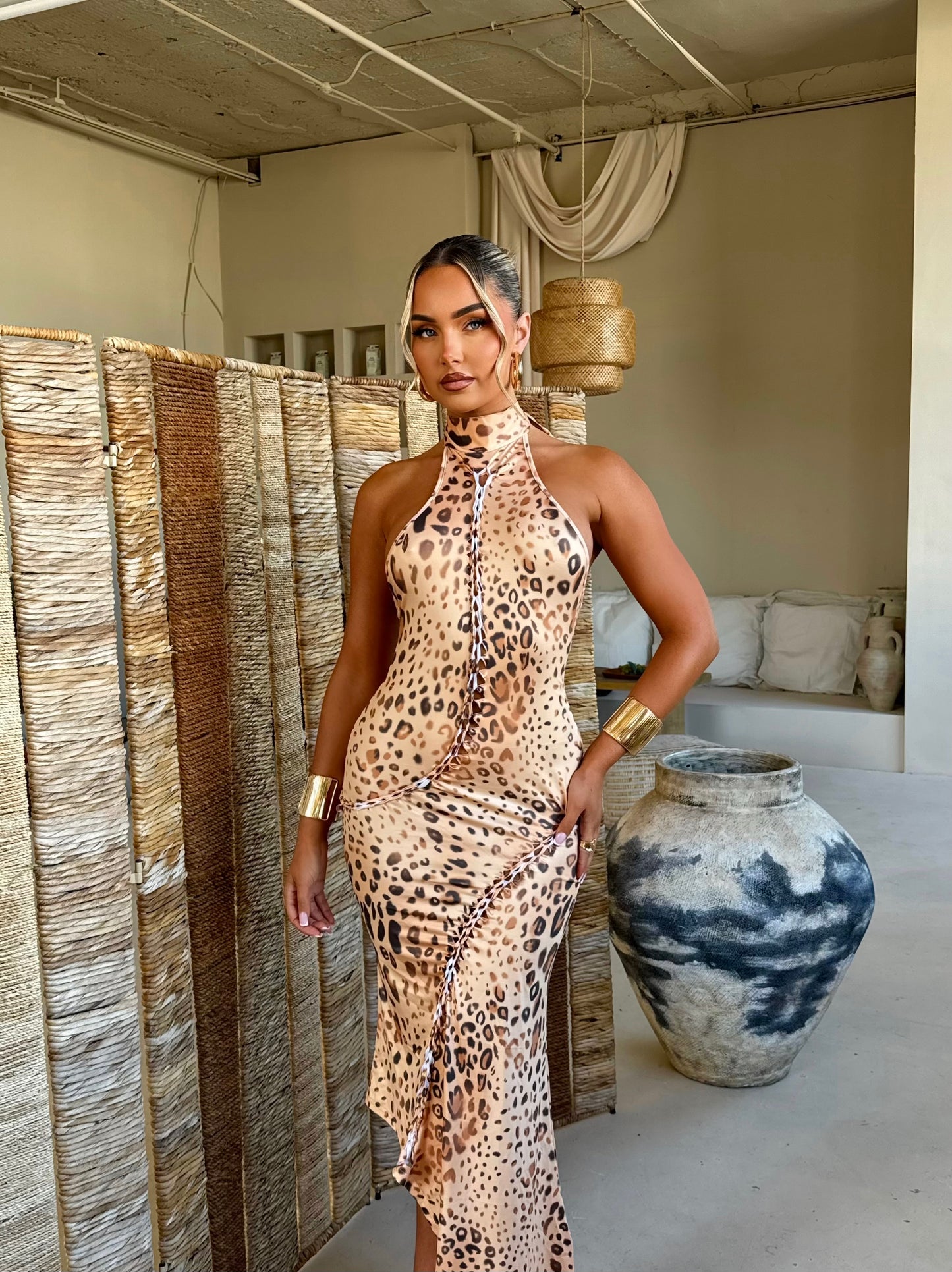 The ‘Andrea’ Leopard Print Dress