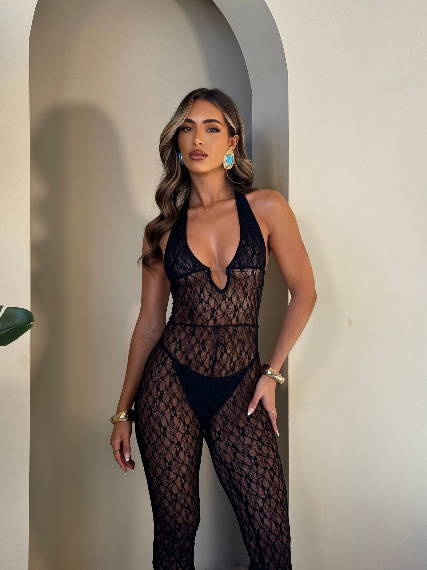 The ‘Yasmine’ Lace Jumpsuit