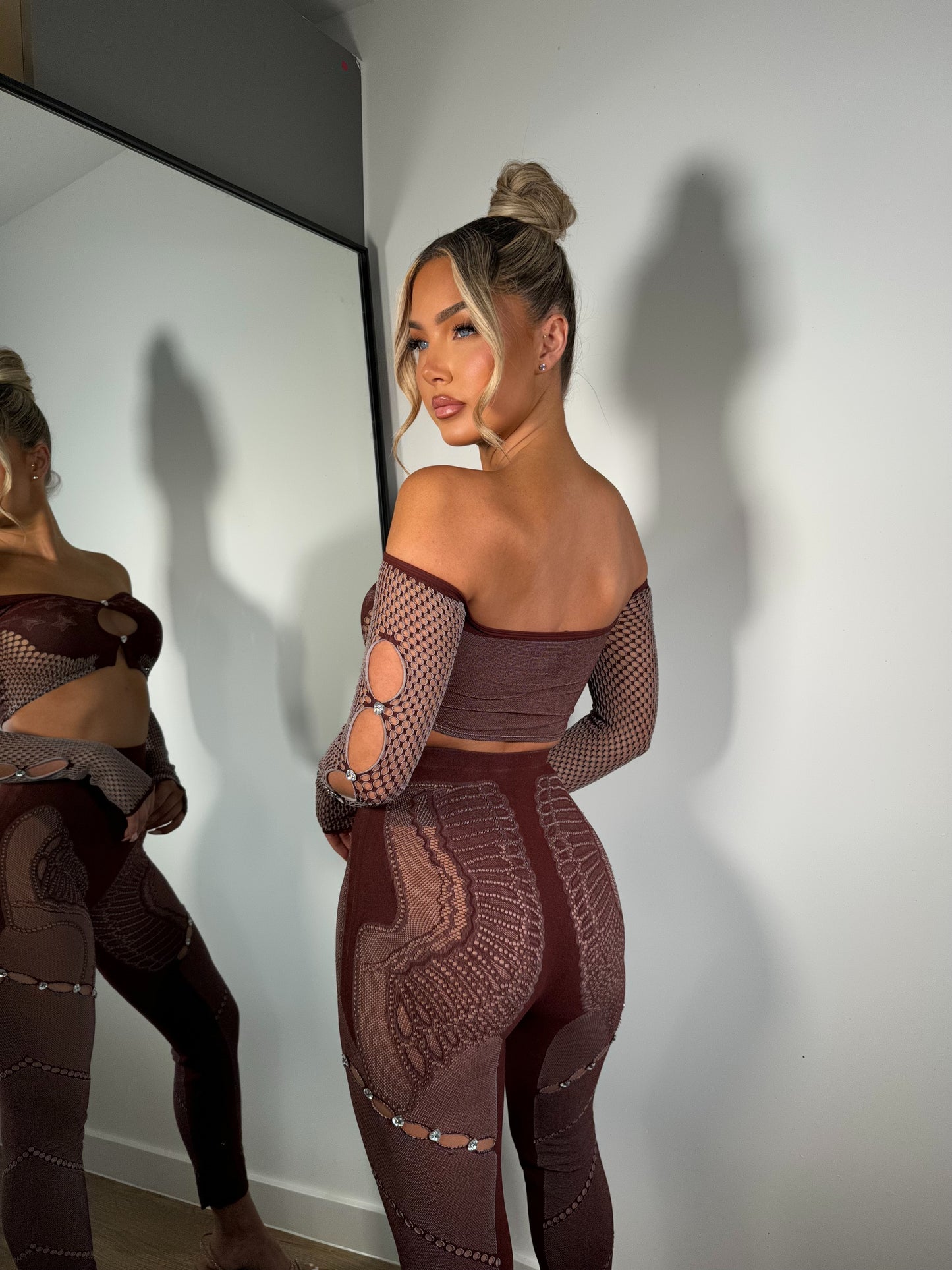 The ‘Ebony’ Burgundy Two Piece Set