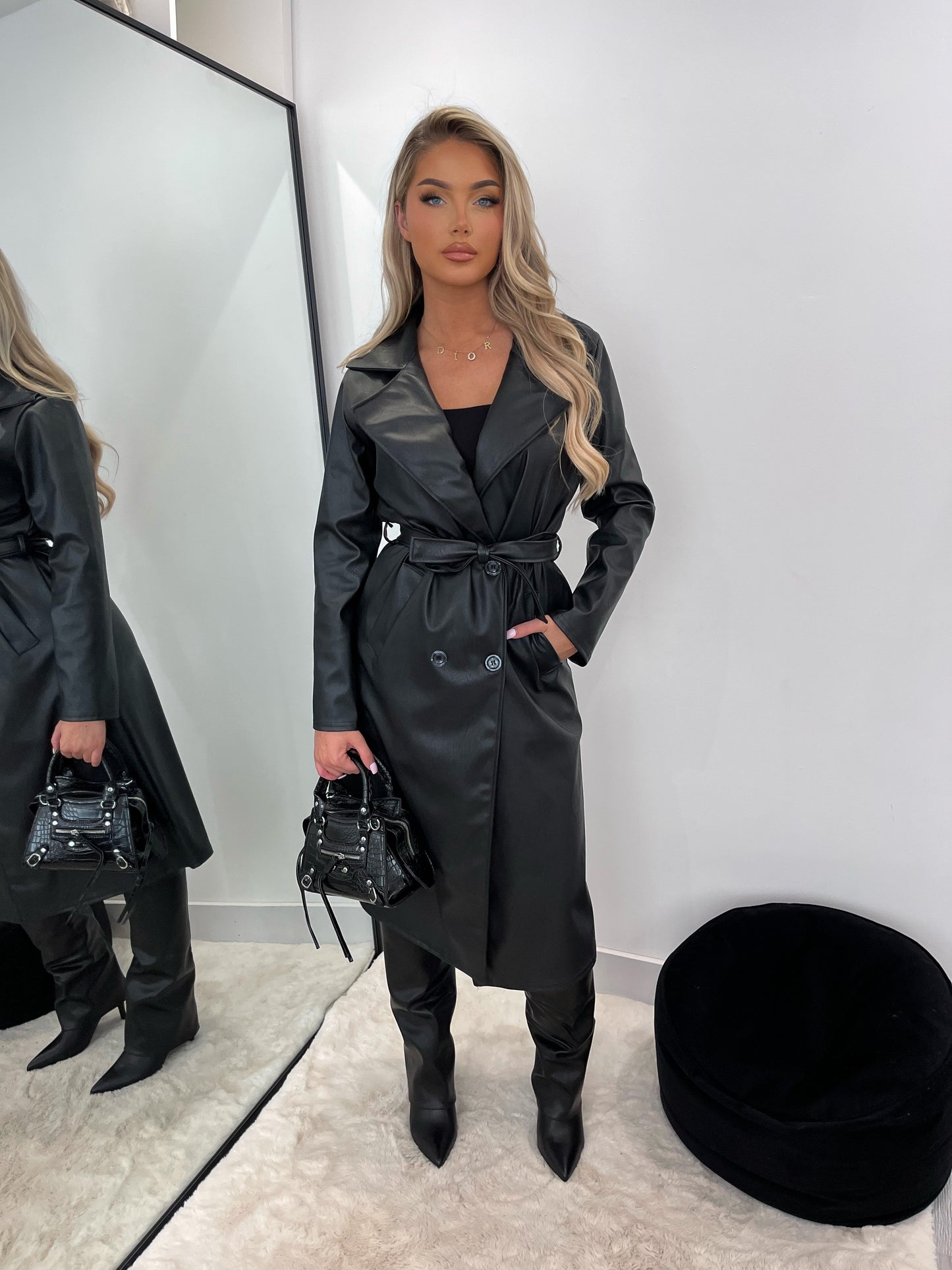 The ‘Paris’ Leather Trench Coat