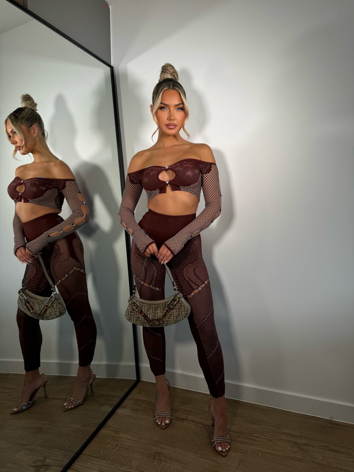The ‘Ebony’ Burgundy Two Piece Set