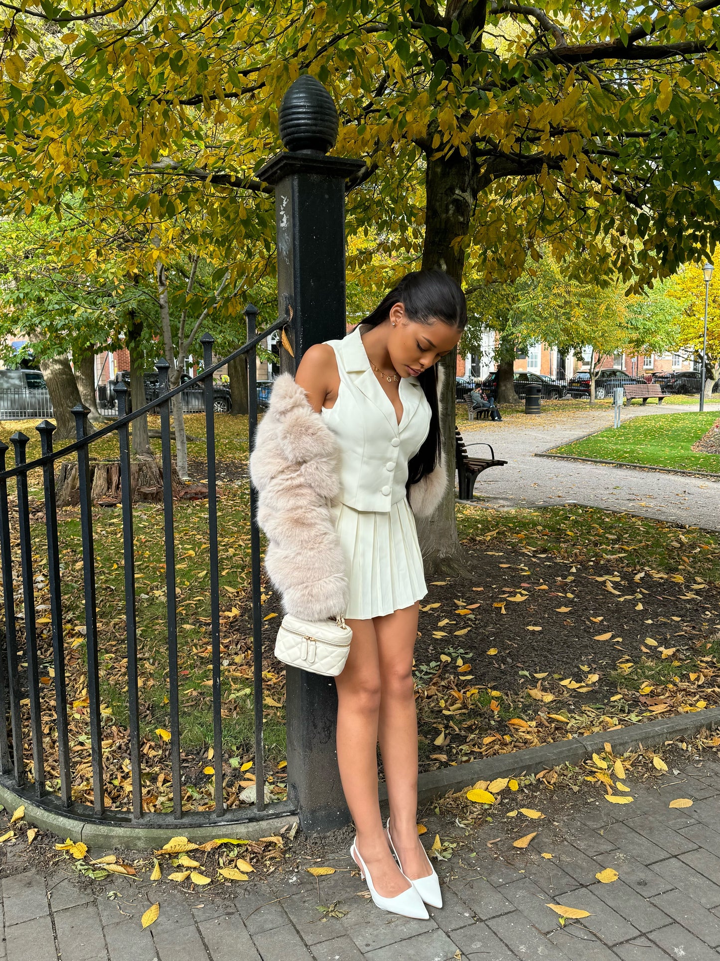The ‘Ainsley’ Pleated Skirt Set