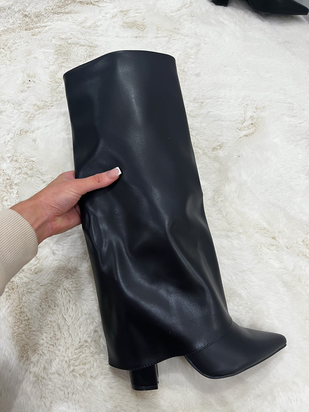 The ‘Emmie’ Fold Over Knee High Boots