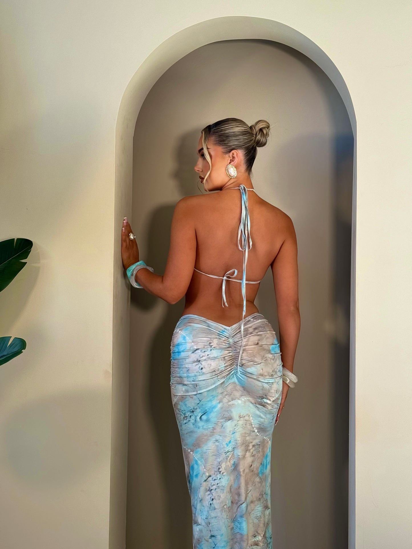 The ‘Crystal’ Cut Out Maxi Dress