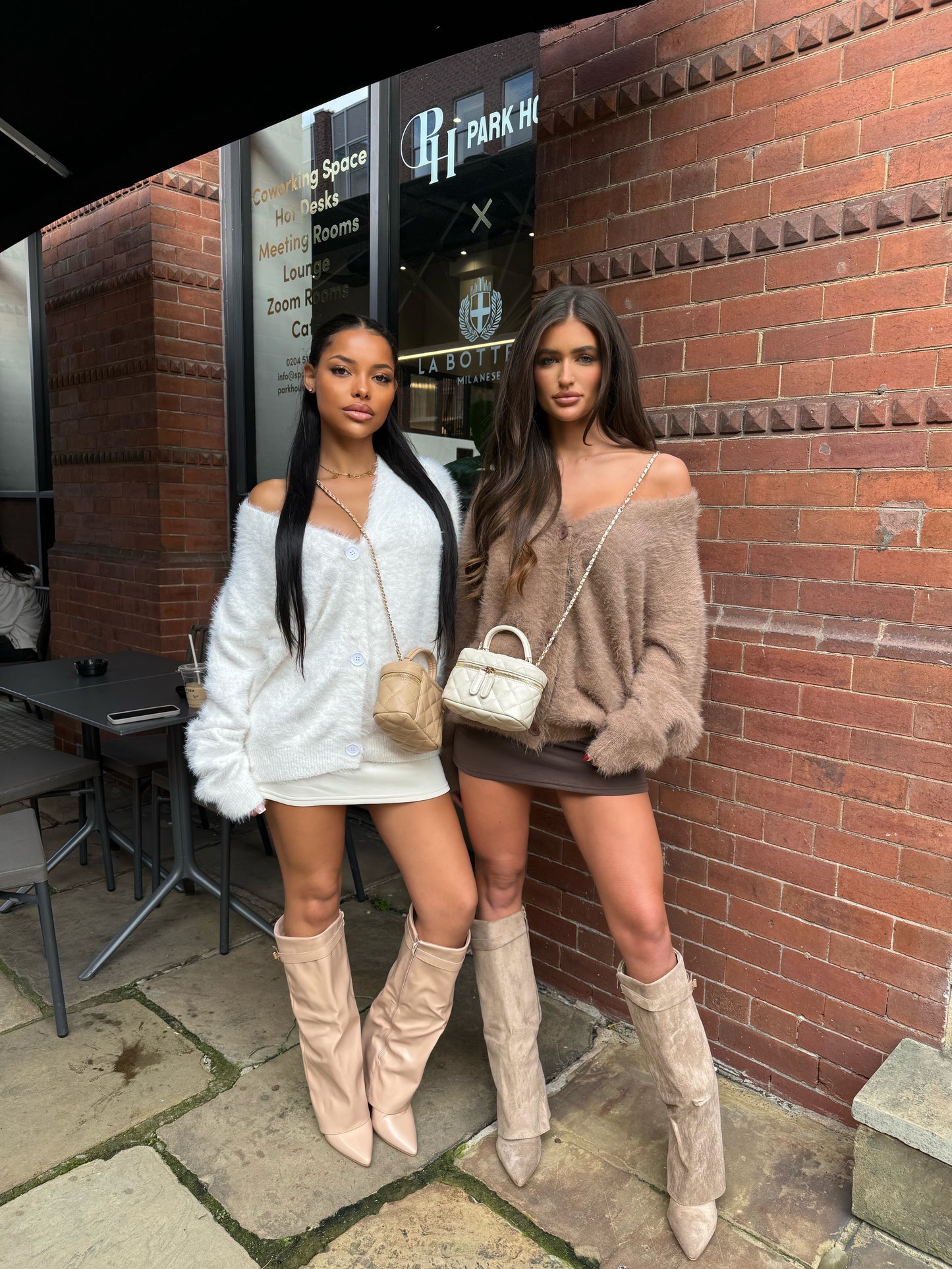 The ‘Neve’ Micro Mini Skirt Brown