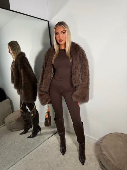 The ‘Aria’ Chocolate Brown Fur