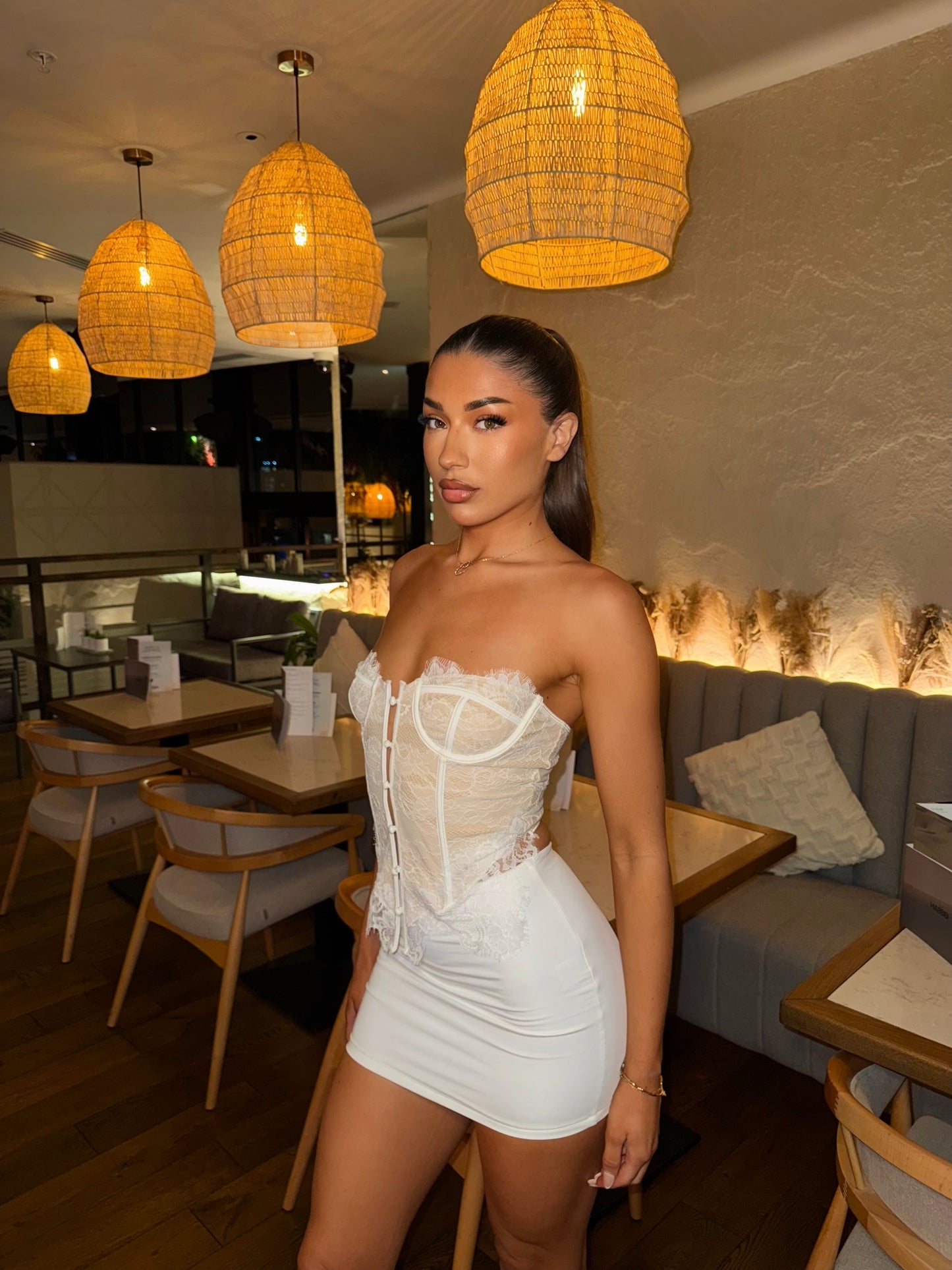 The ‘Celeste’ White Corset