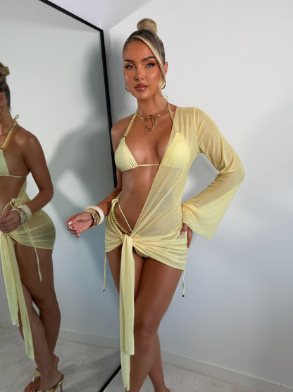 The ‘Lemoncello Luxe’ Bikini & Cover Up Set