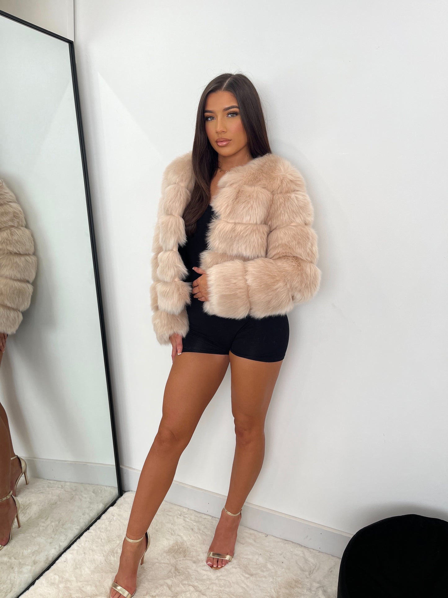 ‘Vanilla’ Cream Faux Fur Coat