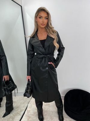 The ‘Paris’ Leather Trench Coat