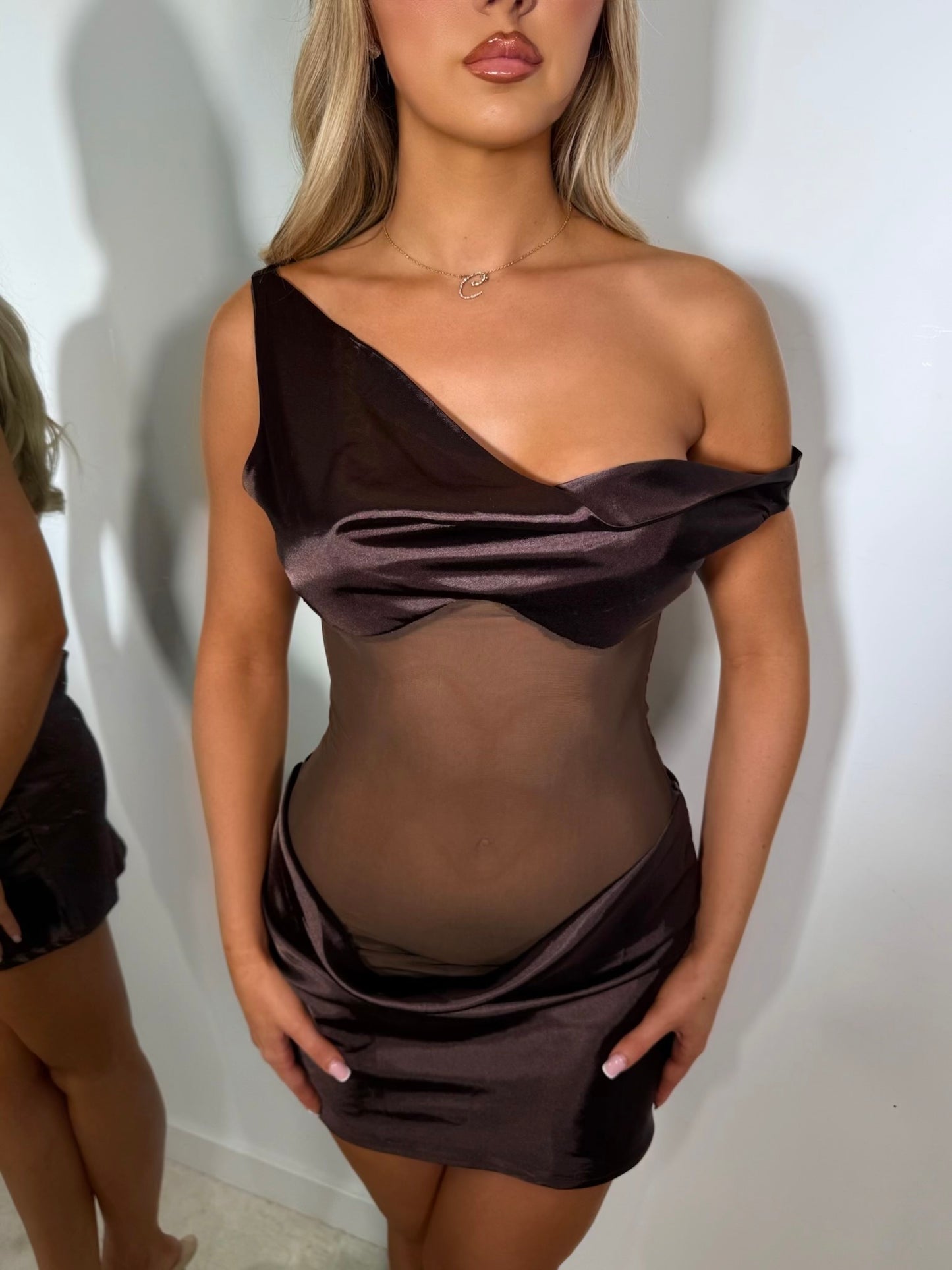 The ‘Soft Sin’ Brown Mini Dress