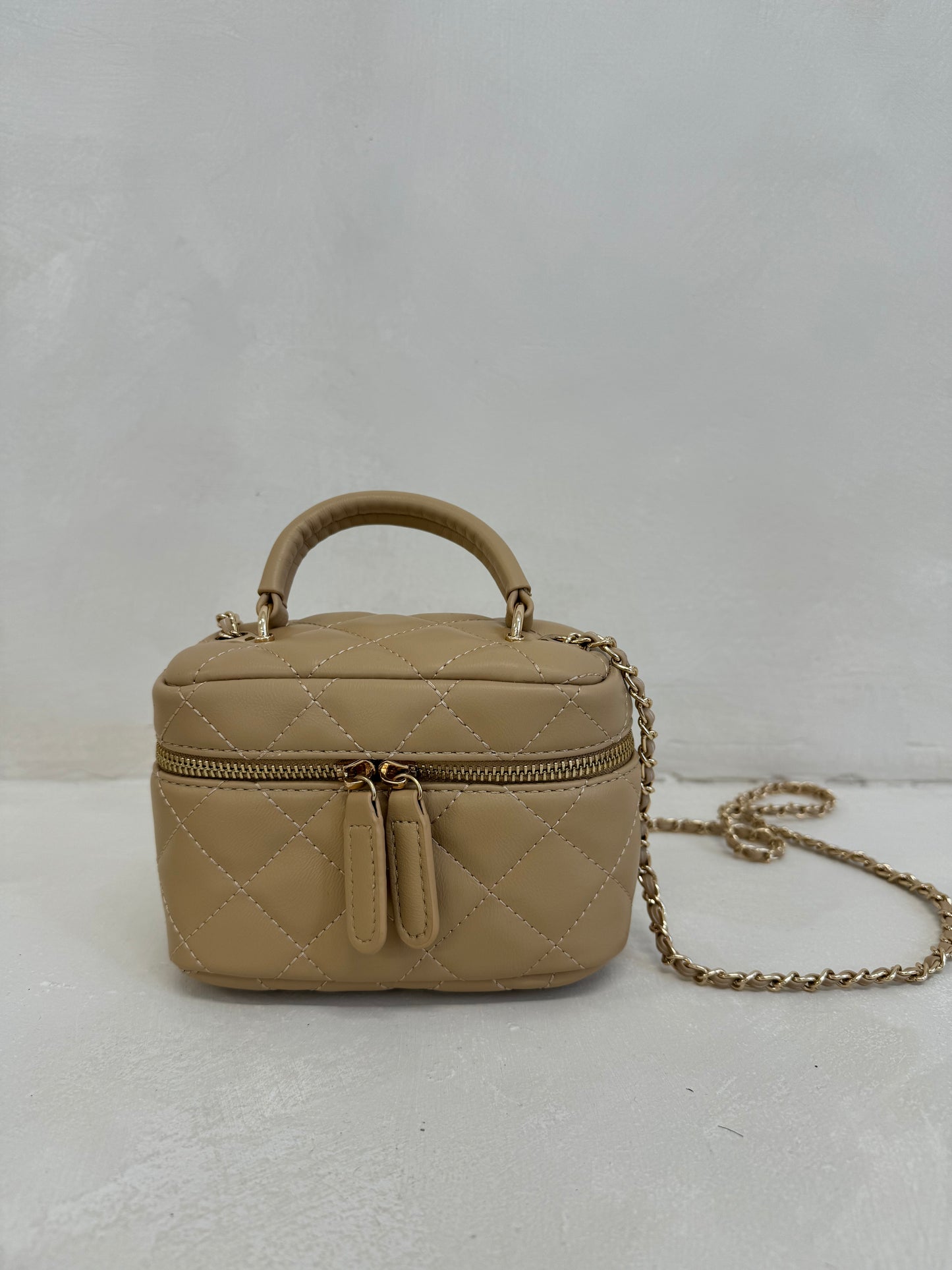 The ‘CC’ Mini Chain Bag Toffee Nude