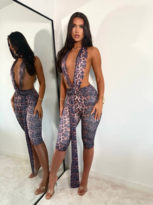 The ‘Body Language’ Leopard Jumpsuit