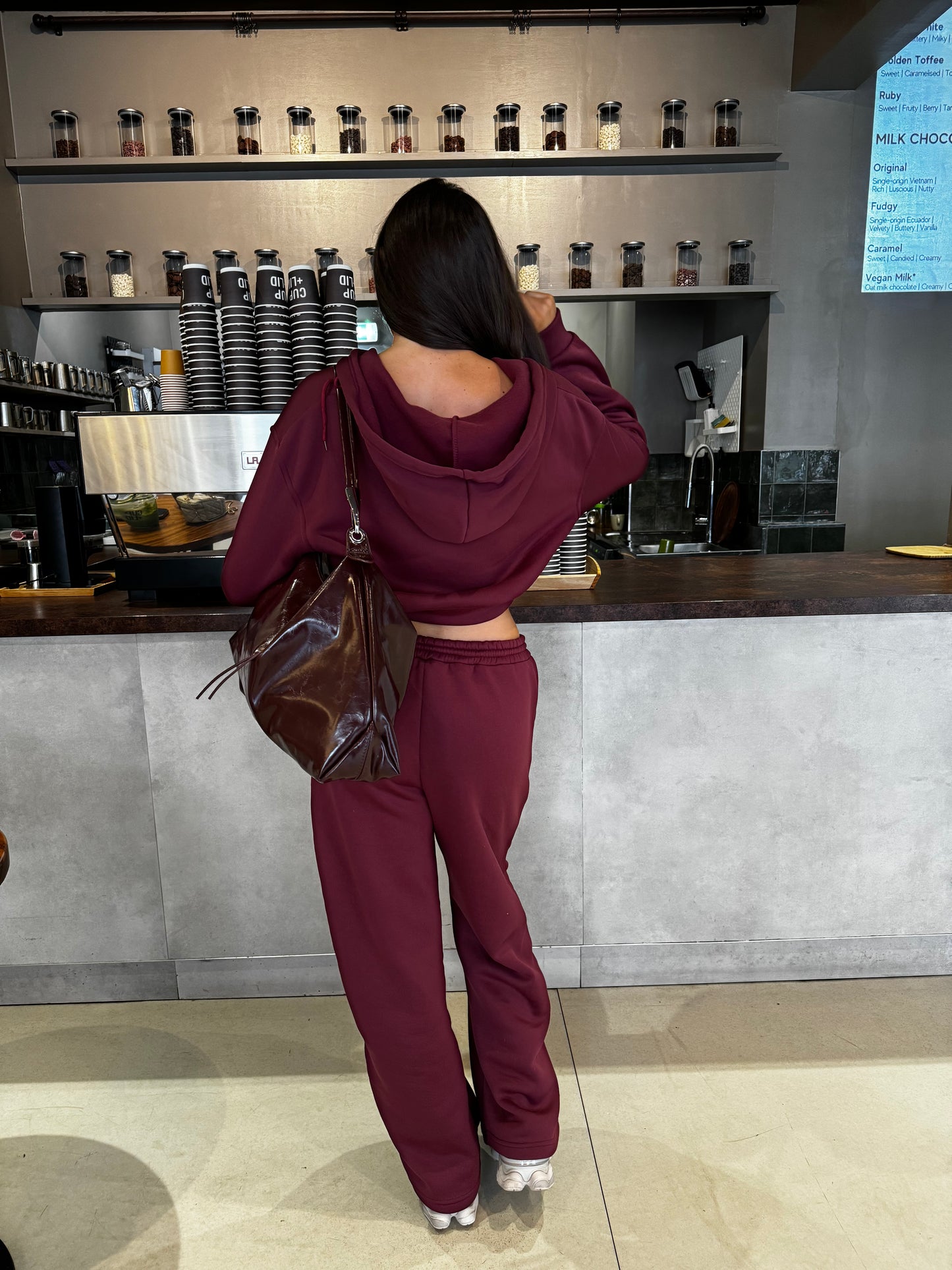 The ‘Remi’ Tracksuit Burgundy