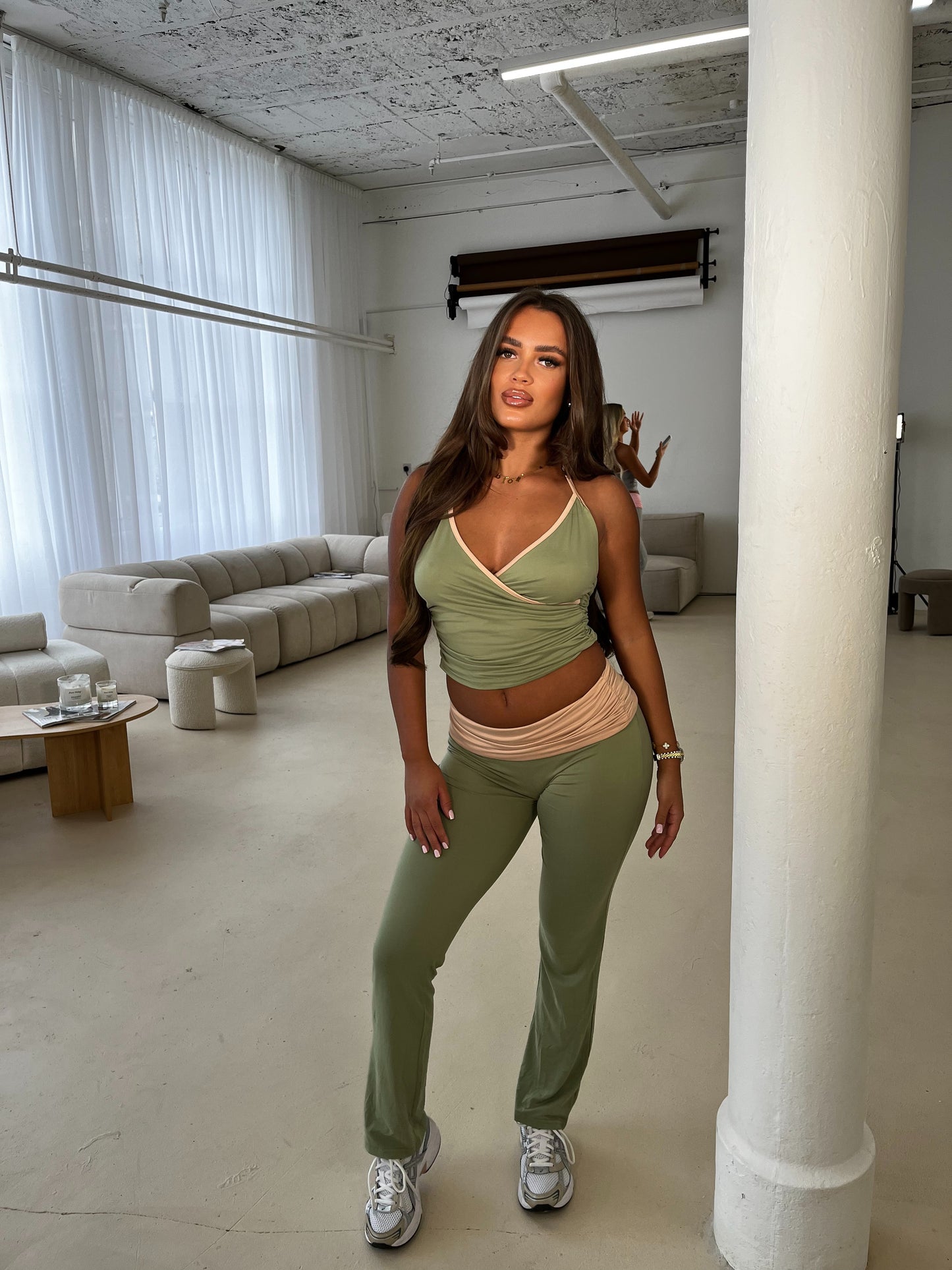 The ‘Anastasia’ Lounge Set Khaki