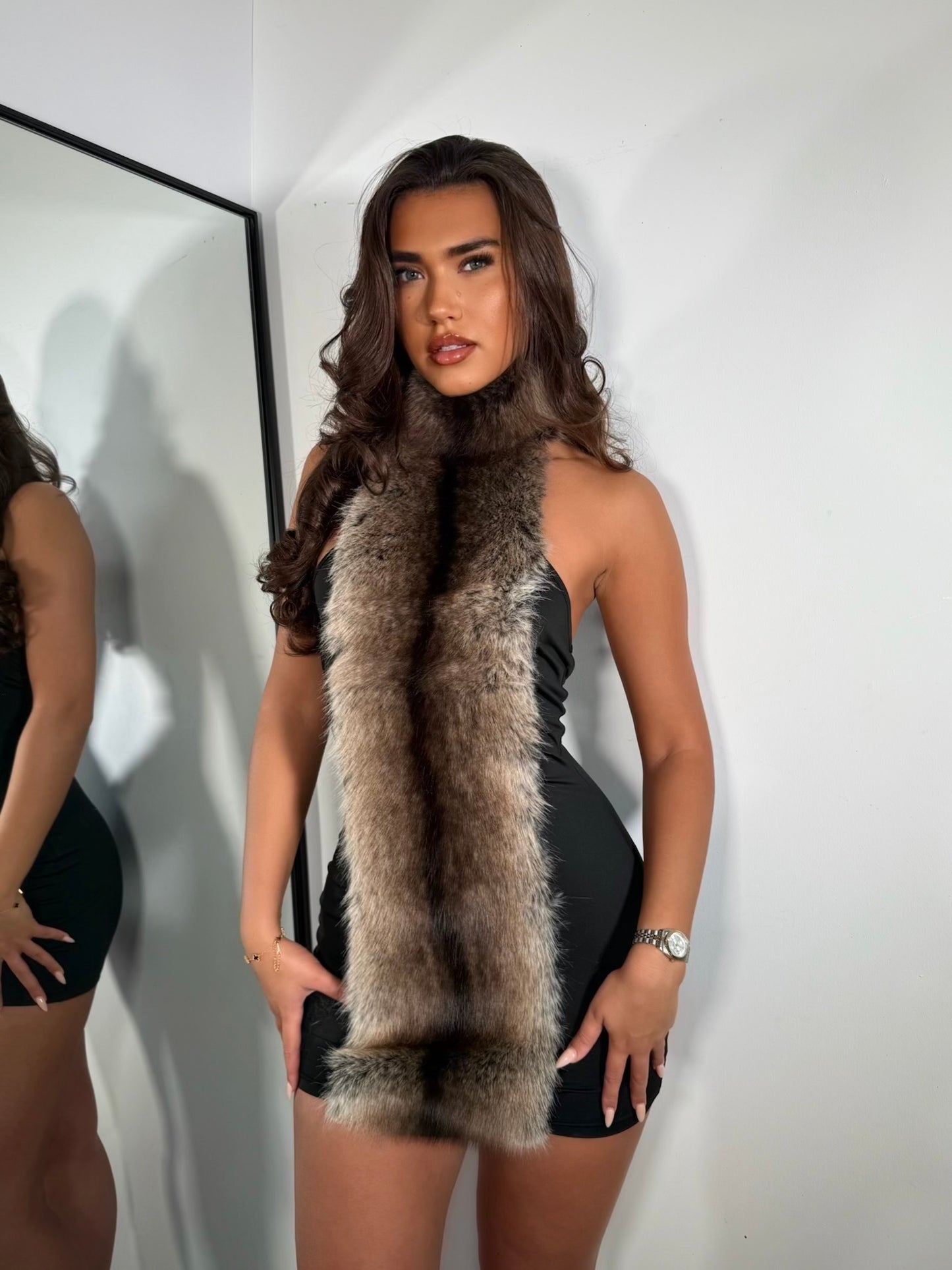 The ‘Untamed’ Fur Mini Dress