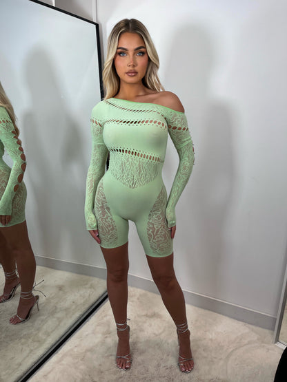 The ‘Coco’ Playsuit Green