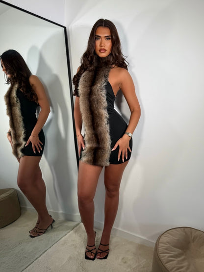 The ‘Untamed’ Fur Mini Dress