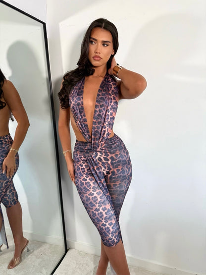 The ‘Body Language’ Leopard Jumpsuit