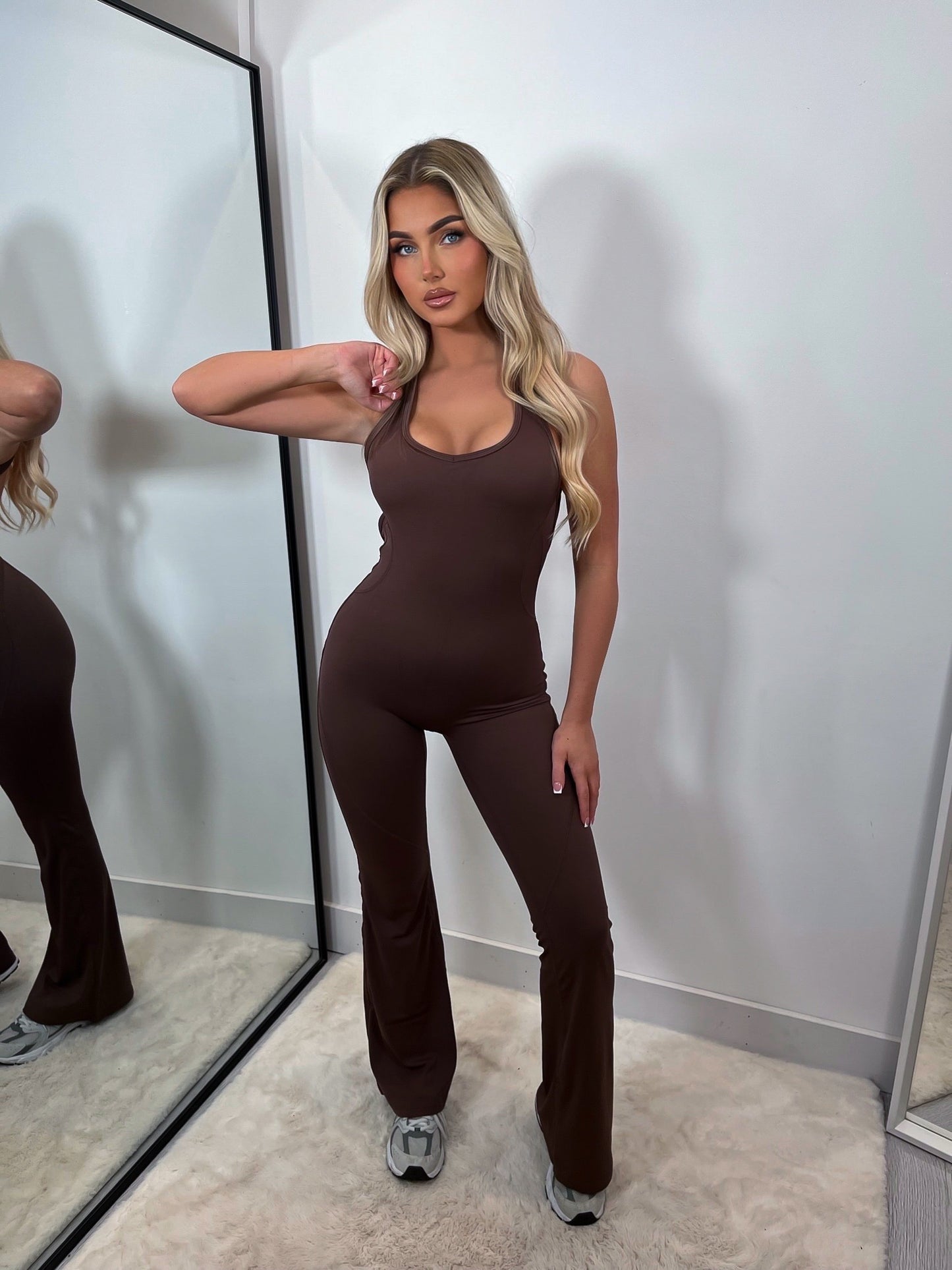 The ‘Camila’ Shapewear Jumpsuit Brown