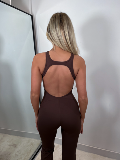 The ‘Camila’ Shapewear Jumpsuit Brown