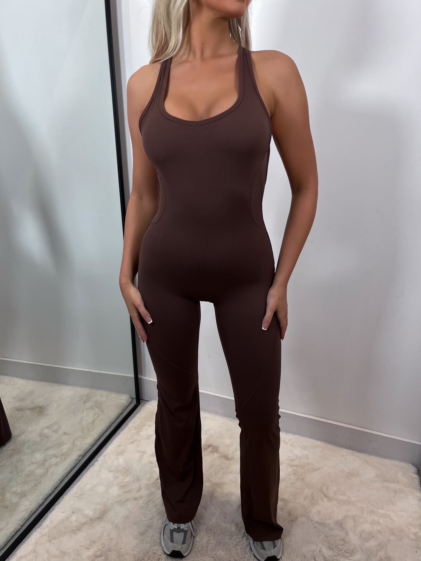 The ‘Camila’ Shapewear Jumpsuit Brown