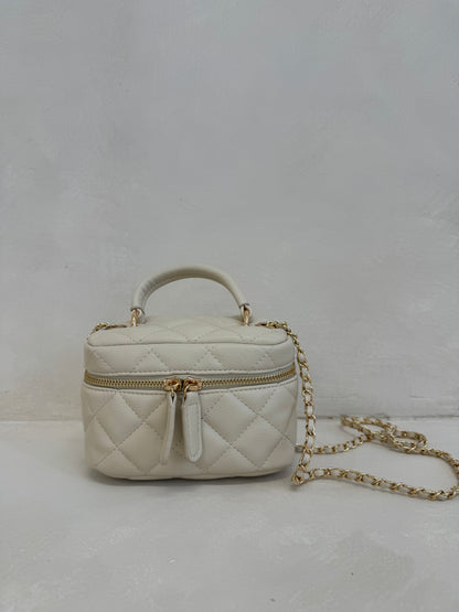 The ‘CC’ Mini Chain Bag Cream