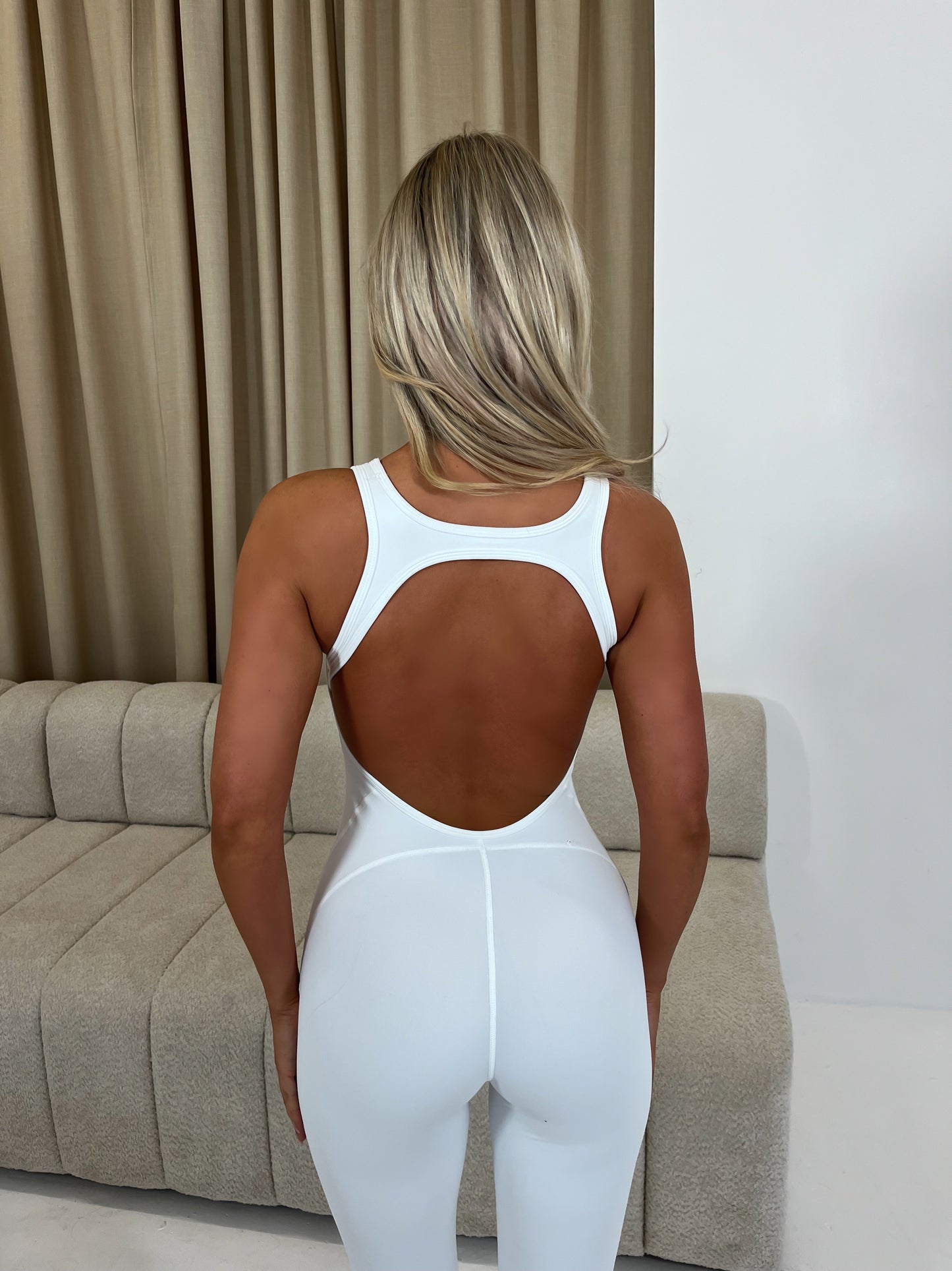 The ‘Camila’ Shapewear Jumpsuit White