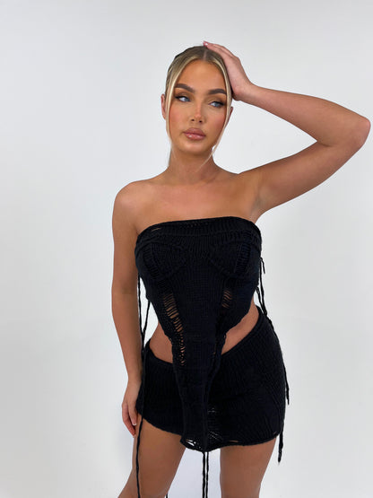 The ‘Lala’ Black Knit Co-ord