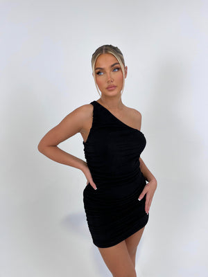 The ‘Valeria’ One Shoulder Dress