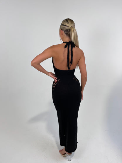 The ‘Maldives’ Black Maxi Dress