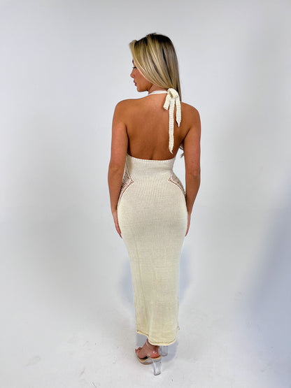 The ‘Maldives’ Nude Maxi Dress