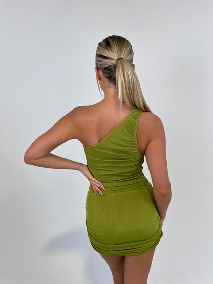 The ‘Valeria’ One Shoulder Dress