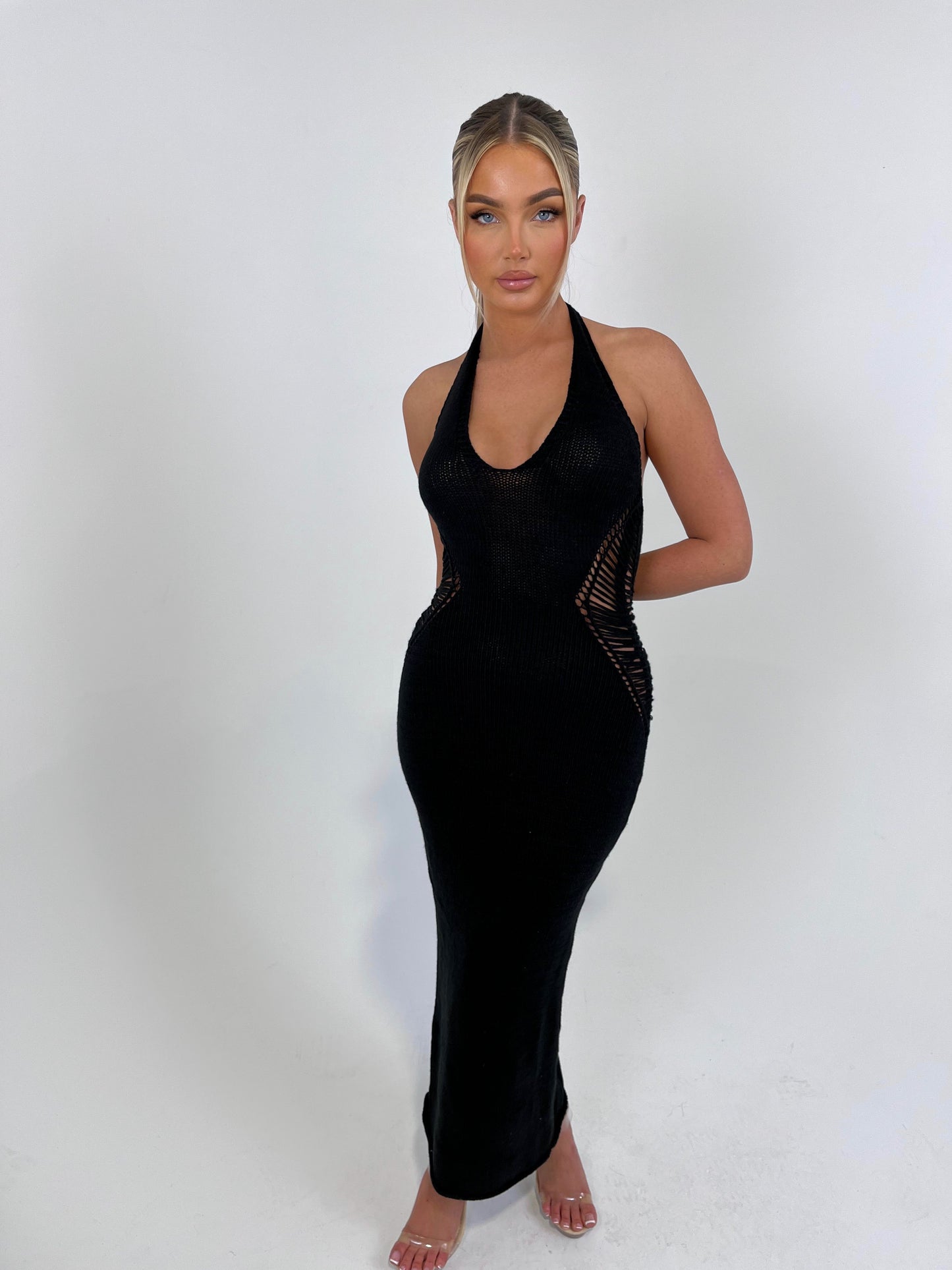 The ‘Maldives’ Black Maxi Dress