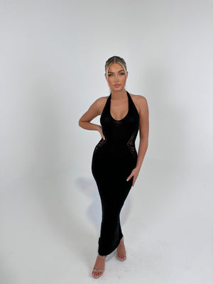 The ‘Maldives’ Black Maxi Dress